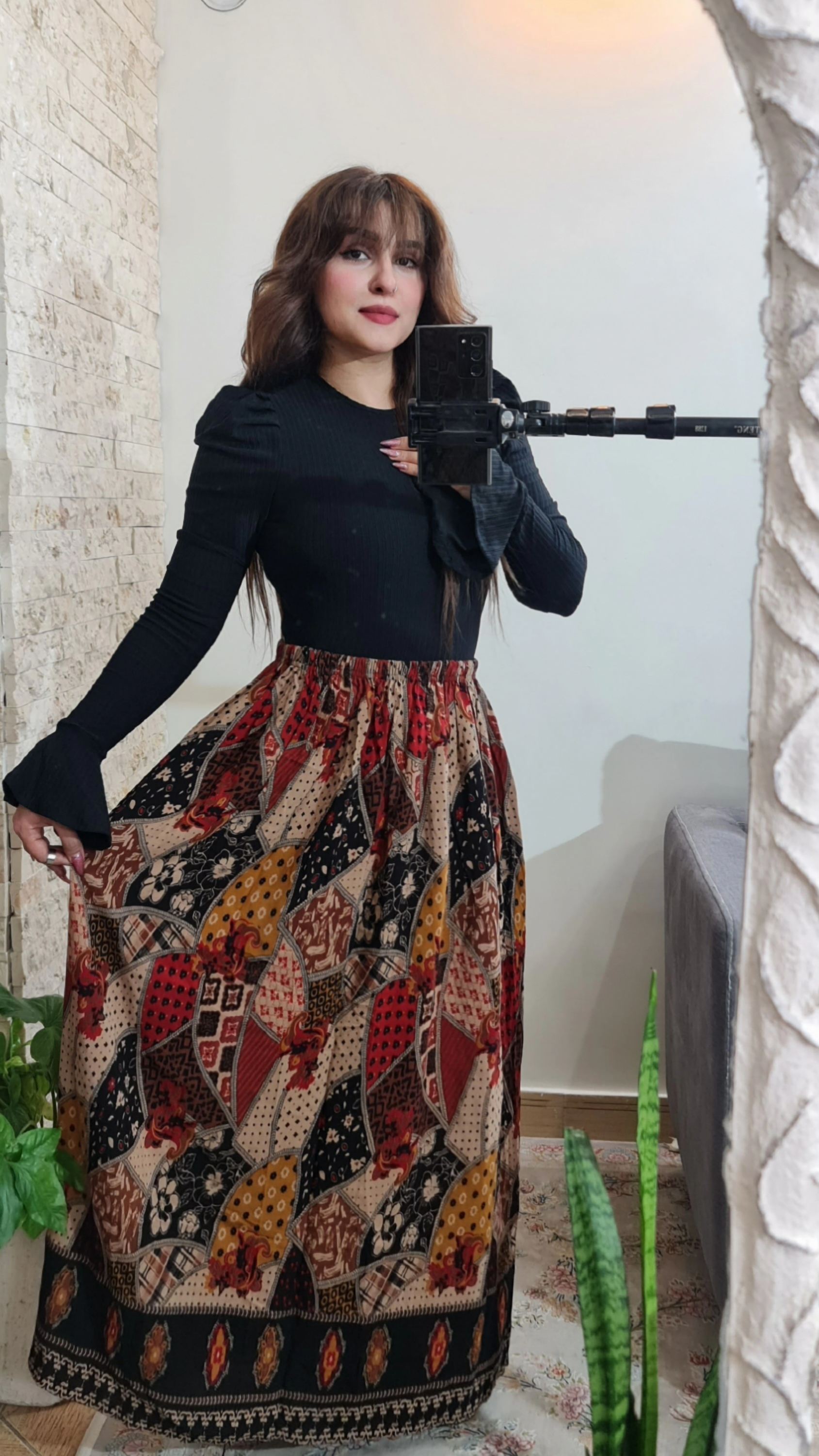 دامن رنگی رنگی