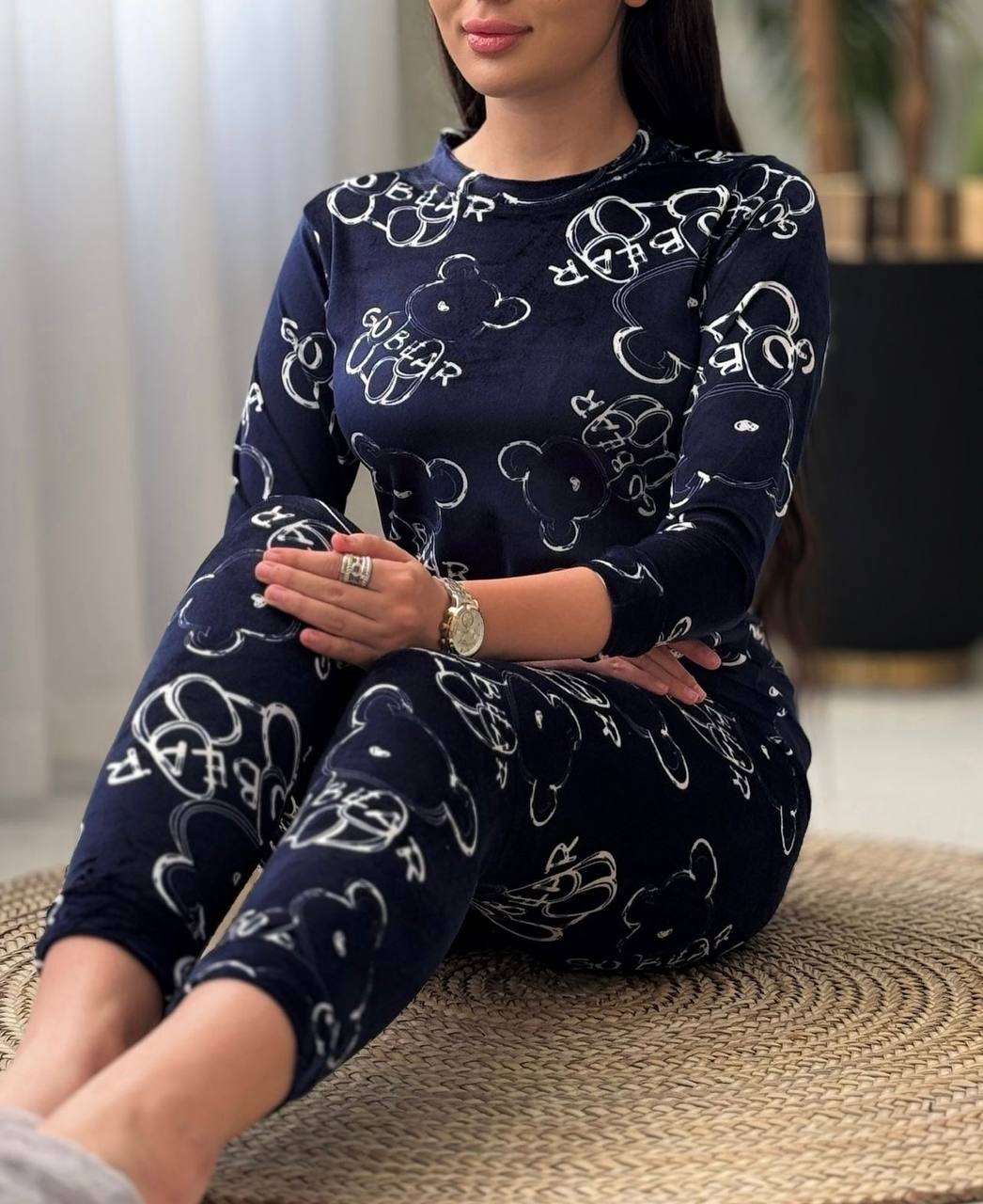 ست بلوز و شلوار مخمل ژله ای